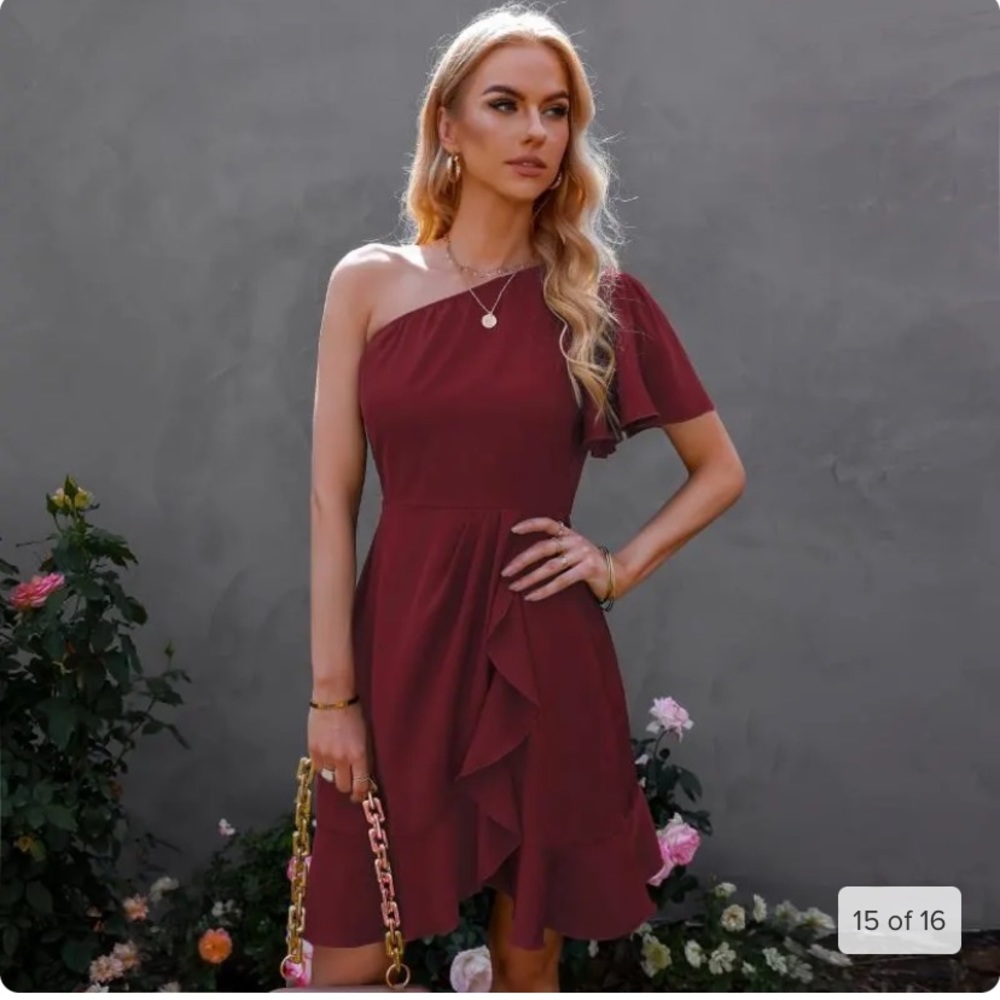 NWT! One Shoulder Party Dress - So Chic Boutique - Medium